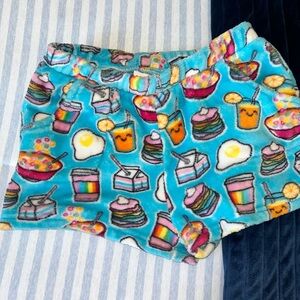 Candy Pink Breakfast Print Shorts